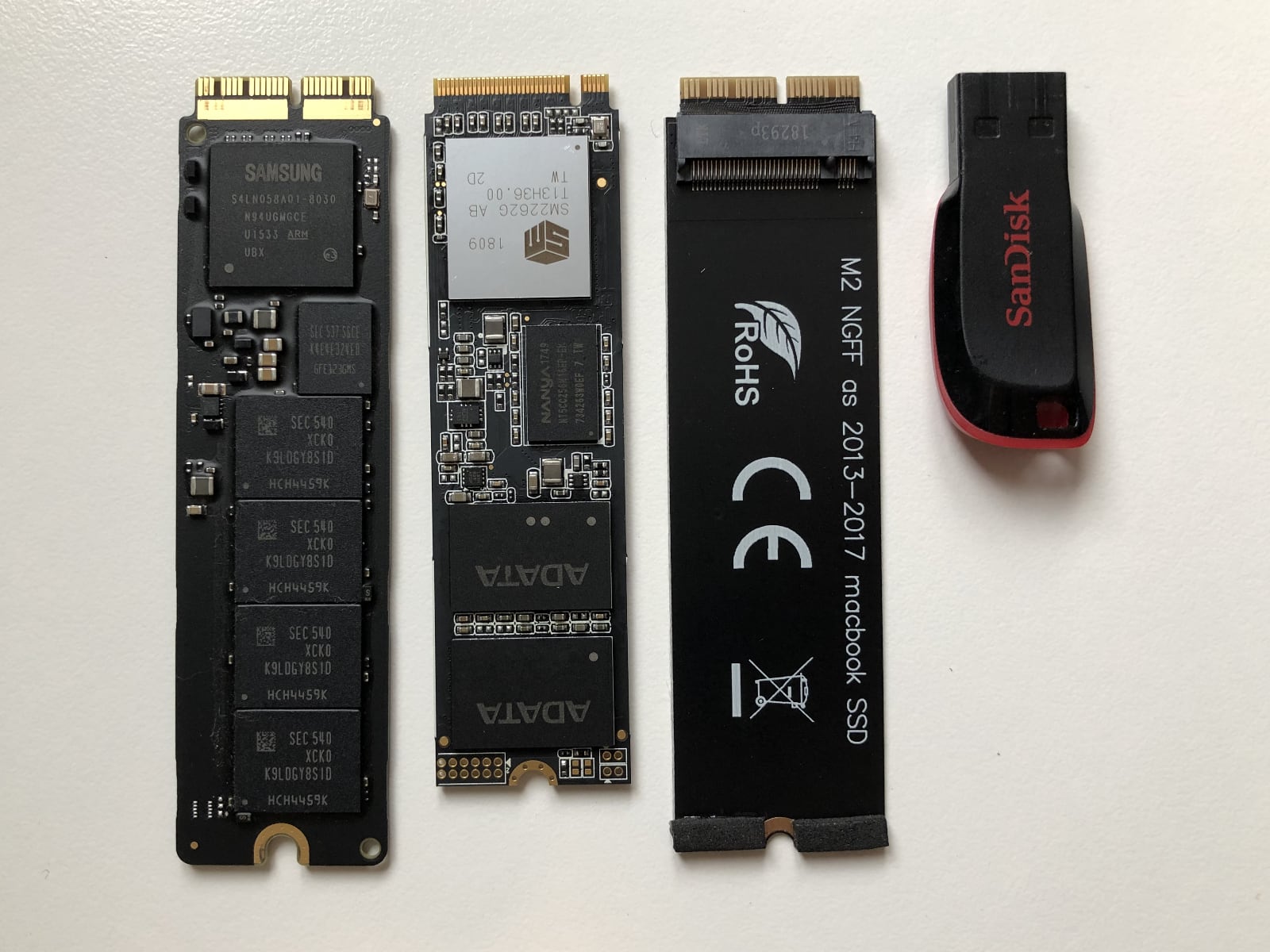 macbook pro ssd drive strip m2